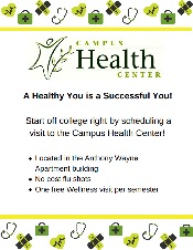 Campus Health Center Flyer